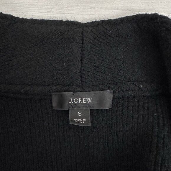 J.Crew Cocoon Sweater Blazer Jacket Women S Black Single Breasted Wool Alpaca - Picture 9 of 16